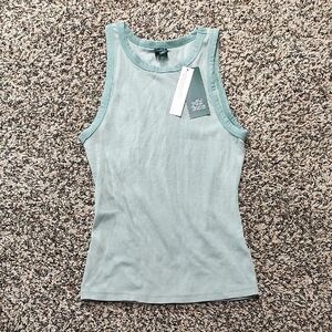 Wild Fable | Simple Mint Green Ribbed Tank Top